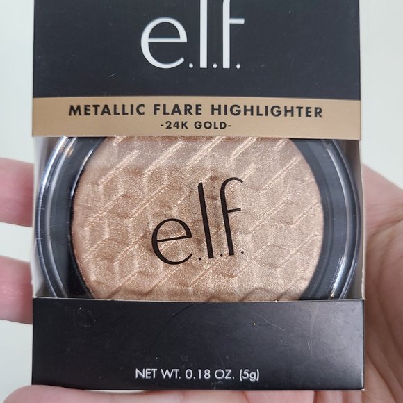 e.l.f. ELF Metallic Flare Highlighter in 24K Gold NEW 0.18 OZ - Picture 3 of 4